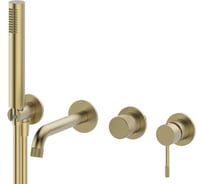 Смеситель для ванны и душа ViEiR встроенный, матовое золото скрытый монтаж V403532-S