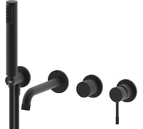 Смеситель для ванны и душа ViEiR встроенный, черный, скрытый монтаж V403532-C