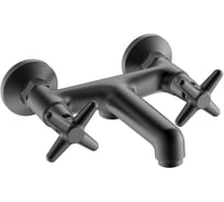 Смеситель для ванны ViEiR двухрычажный графит с изливом и душевым набором V220132-G