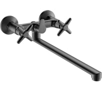 Смеситель для ванны ViEiR двухрычажный, с изливом, графит душевой гарнитур V220143-G