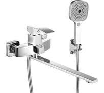 Смеситель для ванны ViEiR длинный, однорычажный, хром, излив поворотный V433541