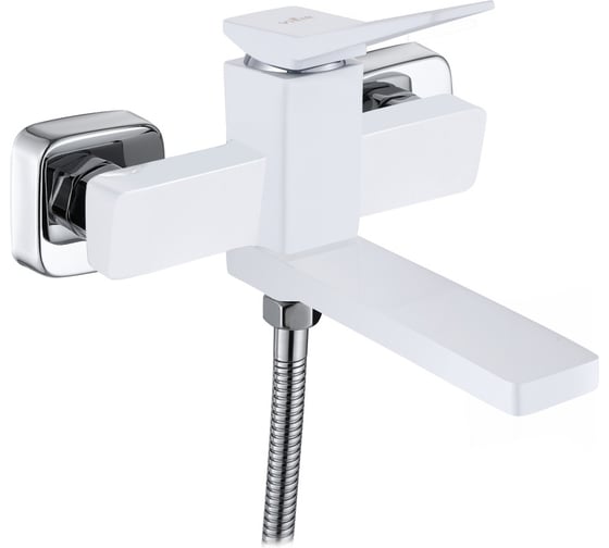 Смеситель для ванны и душа ViEiR однорычажный, белый, короткий излив V423531-F 1