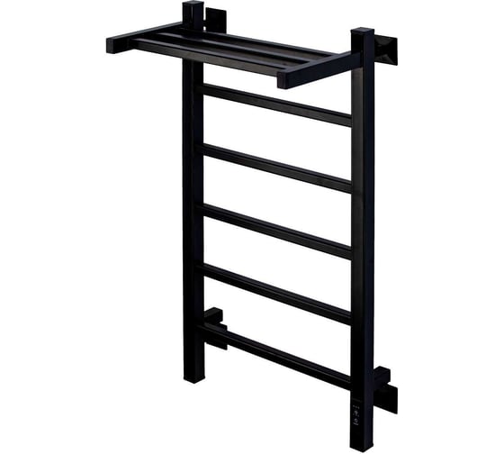 Полотенцесушитель электрический Comfysan с/т Marte-K EC-6 80/40 с полкой, черный 012571 1