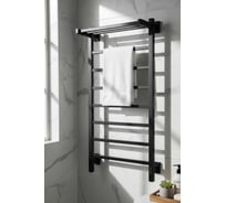 Полотенцесушитель электрический Comfysan с/т Marte-K EC-8 100/50 с полкой, черный 018948