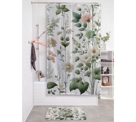 Фотоштора в ванную JoyArty МУЛЬТИ 180х200 sc_sd1797 1