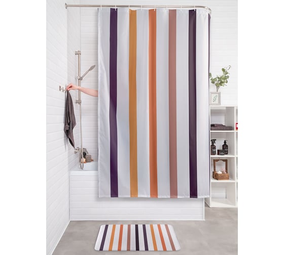 Фотоштора в ванную JoyArty МУЛЬТИ 180х200 sc_94245 1