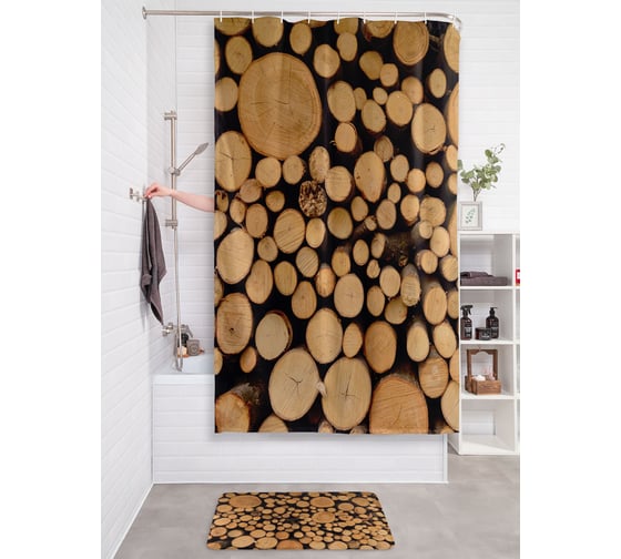 Фотоштора в ванную JoyArty МУЛЬТИ 180х200 sc_430977 1