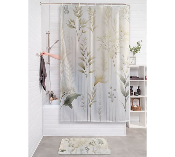 Фотоштора в ванную JoyArty МУЛЬТИ 180х200 sc_sd3129 1