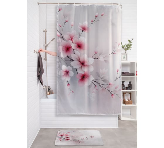 Фотоштора в ванную JoyArty МУЛЬТИ 180х200 sc_sd1906 1