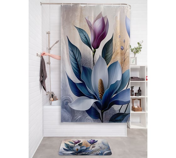 Фотоштора в ванную JoyArty МУЛЬТИ 180х200 sc_sd3373 1