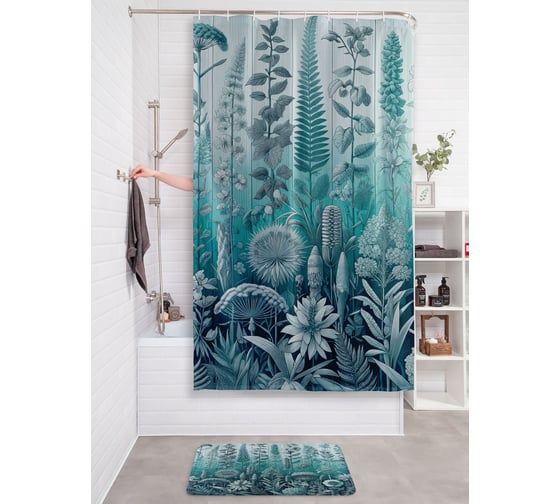 Фотоштора в ванную JoyArty МУЛЬТИ 180х200 sc_sd1979 1