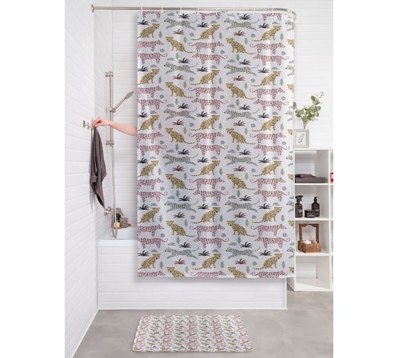 Фотоштора в ванную JoyArty МУЛЬТИ 180х200 sc_103109 1