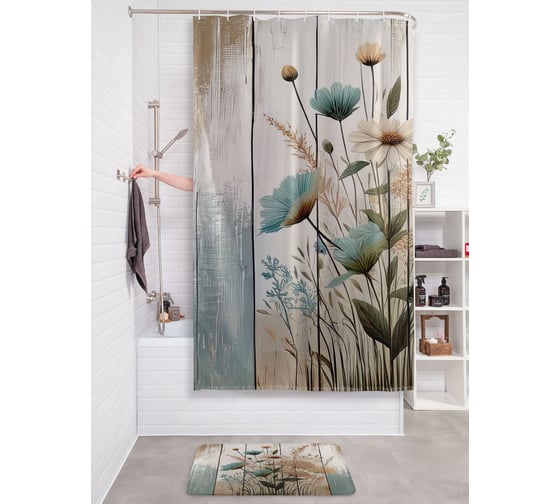 Фотоштора в ванную JoyArty МУЛЬТИ 180х200 sc_sd3256 1