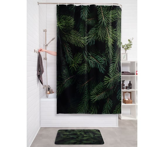 Фотоштора в ванную JoyArty МУЛЬТИ 180х200 sc_431001 1