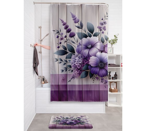 Фотоштора в ванную JoyArty МУЛЬТИ 180х200 sc_sd3102 1