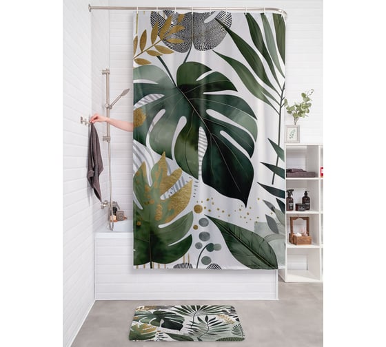 Фотоштора в ванную JoyArty МУЛЬТИ 180х200 sc_sd1791 1