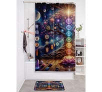 Фотоштора в ванную JoyArty МУЛЬТИ 180х200 sc_sd1549