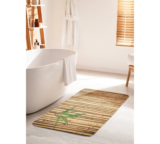 Коврик противоскользящий для ванной, сауны, бассейна, 60x100 см. JOYARTY bath_5291_60x100 1