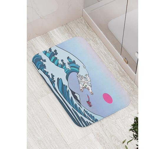 Коврик противоскользящий для ванной, сауны, бассейна, 77х52 см JOYARTY bath_385302 1