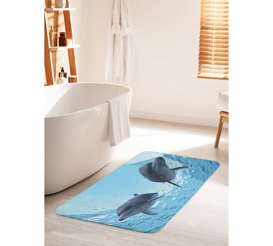 Коврик противоскользящий для ванной, сауны, бассейна, 60x100 см. JOYARTY bath_7247_60x100 1