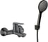 Смеситель для ванны ESKO, Лагос/Lagos Gun Metal, с аксессуарами, графит, LG54AGM 1