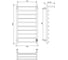 Полотенцесушитель электрический Comfysan с/т Scola EC-10 100/50 с полкой, белый 016739 3