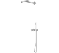 Душевая система ABBER Perfekte 316 скрытого монтажа без излива, сталь брашированная AF8A18BST