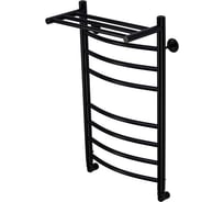 Полотенцесушитель водяной Comfysan Noumi W-8 80/40 с полкой, черный 014049