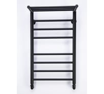 Водяной полотенцесушитель Comfysan Luce W-8 80/40 с полкой, черный 013622