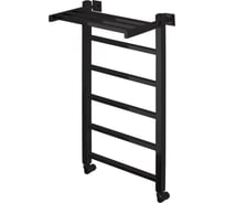 Водяной полотенцесушитель Comfysan Marte-K W-6 80/40 с полкой, черный 012601