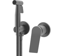 Комплект скрытого монтажа для биде ViEiR квадратная панель, графит, однорычажный смеситель V343553-G