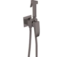 Комплект скрытого монтажа для биде ViEiR квадрат, настенный графит, со шлангом и лейкой V433553-G