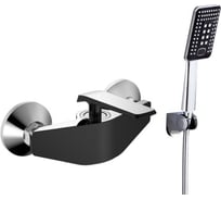 Смеситель для душа однорычажный ViEiR, черный/хром V333561-C