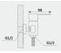 Смеситель для душа однорычажный ViEiR настенный, латунь, черный V113561-C 2
