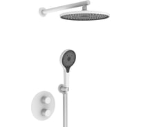 Встроенный смеситель для душа ViEiR на 2 функции белый скрытый монтаж V25003-2F