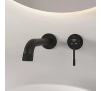 Встроенный смеситель для раковины ViEiR черный, настенный излив, скрытый монтаж V403513-C