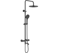 Душевая система ViEiR с термостатом, латунь, черный верхний душ и ручная лейка для душевой зоны V103564-C