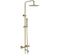 Душевая система ViEiR с термостатом, матовое золото, верхний и ручной душ, для душевой зоны V403561-S
