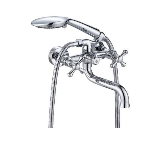 Смеситель двухвентильный для ванны ViEiR с коротким изливом, хром V210131