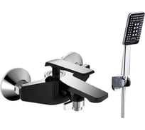 Смеситель для ванны ViEiR однорычажный с коротким изливом, черный/хром, V333531-C V333531C