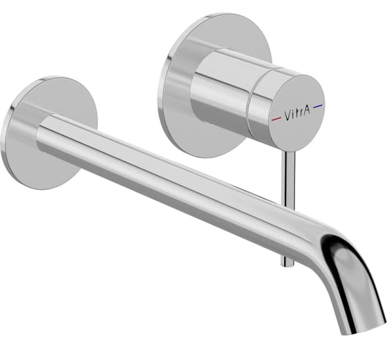 Встраиваемый смеситель для раковины Vitra Minimax Round (Минимакс Раунд) однорычажный хром латунь A43549EXP