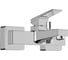 Настенный смеситель для ванны Vitra Minimax Square (Минимакс Сквуэр) однорычажный матовый черный латунь A4352036EXP 4