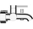 Настенный смеситель для ванны Vitra Minimax Round (Минимакс Раунд) однорычажный матовый черный латунь A4354836EXP 5