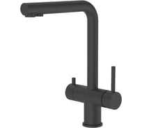 Смеситель для кухни ViEiR однорычажный, из нержавеющей стали, с подключением к фильтру, высокий Г-образный излив черный V15036-C