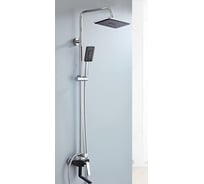 Душевая система однорычажная ViEiR верхний и ручной душ, хром/чёрный V333562-C