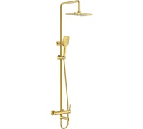 Душевая система однорычажная ViEiR латунь матовое золото верхний душ и ручная лейка для душевой зоны V103562-S