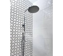 Душевая система однорычажная ViEiR латунь белый/хром верхний душ и ручная лейка для душевой зоны V043562-F