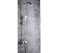 Душевая система однорычажная ViEiR с поворотным изливом латунь хром верхний душ и ручная лейка V263562