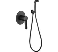 Комплект скрытого монтажа для биде ViEiR круглый латунь черный для гигиенического душа V083553-C