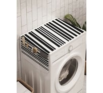 Органайзер для хранения Ambesonne "Классический штрих код" на стиральную машину, 45x120 см, cwm_21537